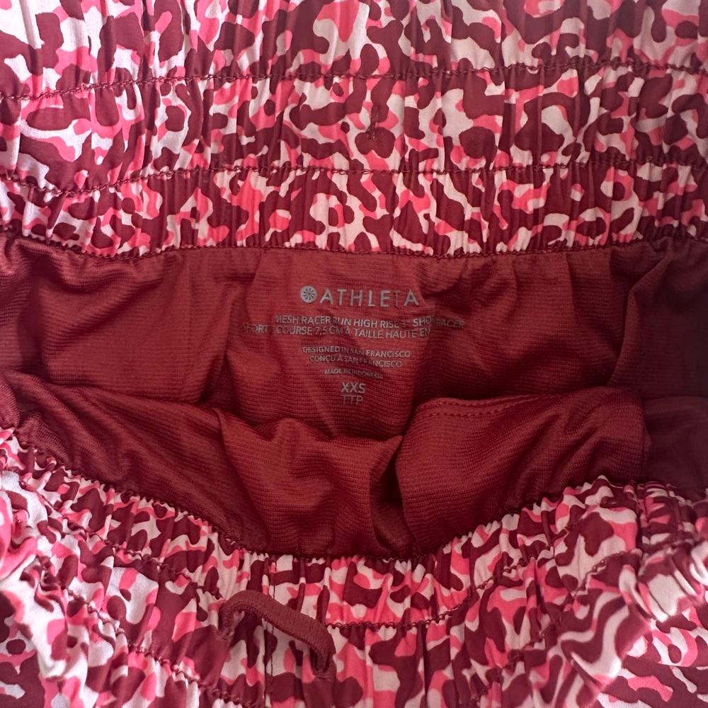 Athleta High Rise Mesh Racer Shorts - Picture 4 of 4